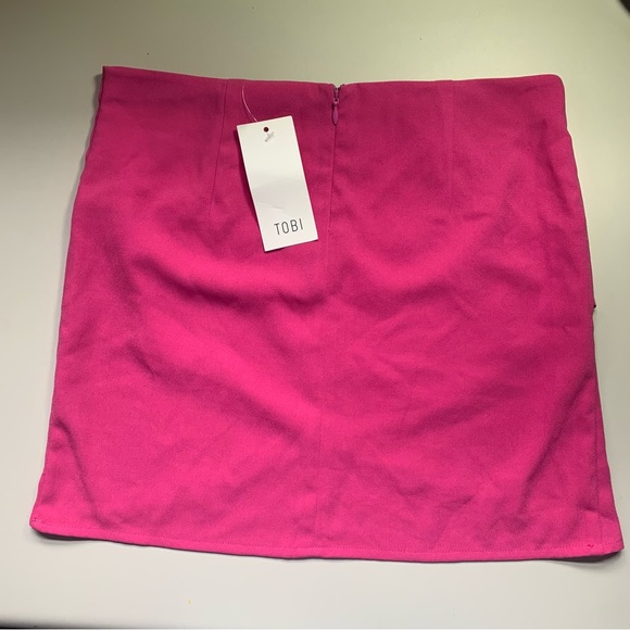 NWT TOBI Pink Mini Skirt Women’s XS - Picture 5 of 8